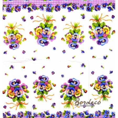 Serwetka do decoupage firmy AMBIENTE bratkiSerwetka do decoupage firmy AMBIENTE bratki 21x21cm